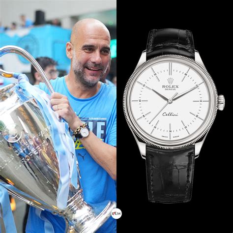 guardiola rolex cellini|pep guardiola manchester city watch.